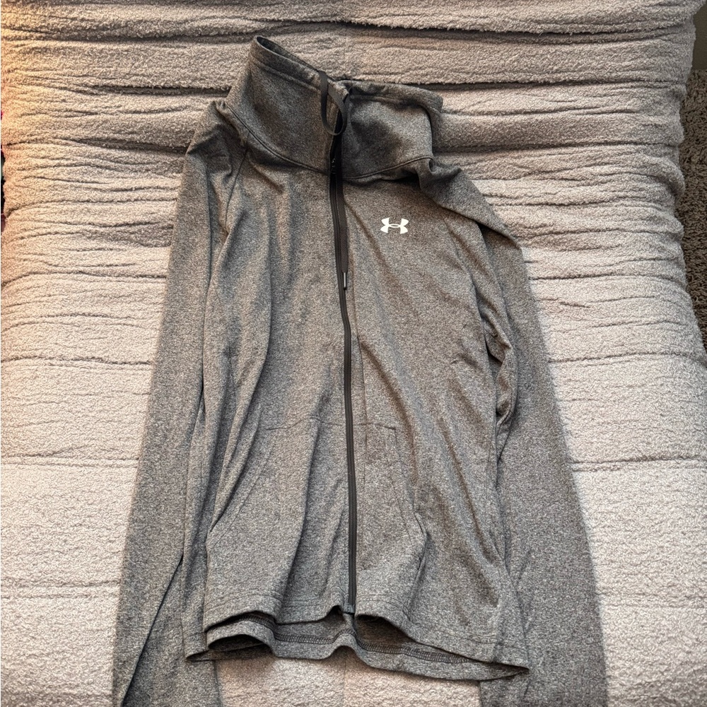 Under Armour Heather Gray Zip-Up Jacket